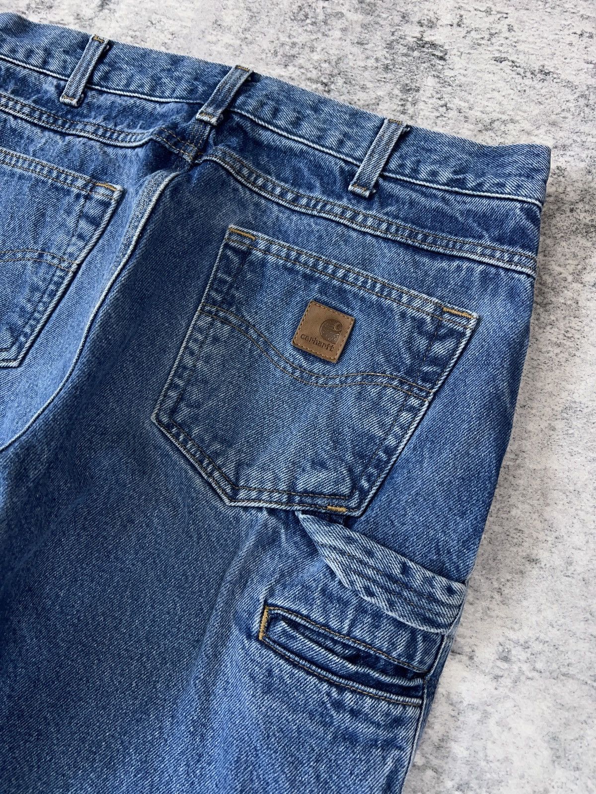 Carhartt × Vintage Y2K Carhartt Carpenter Denim Jeans 34x28” Size US 34 / EU 50 - 3 Thumbnail