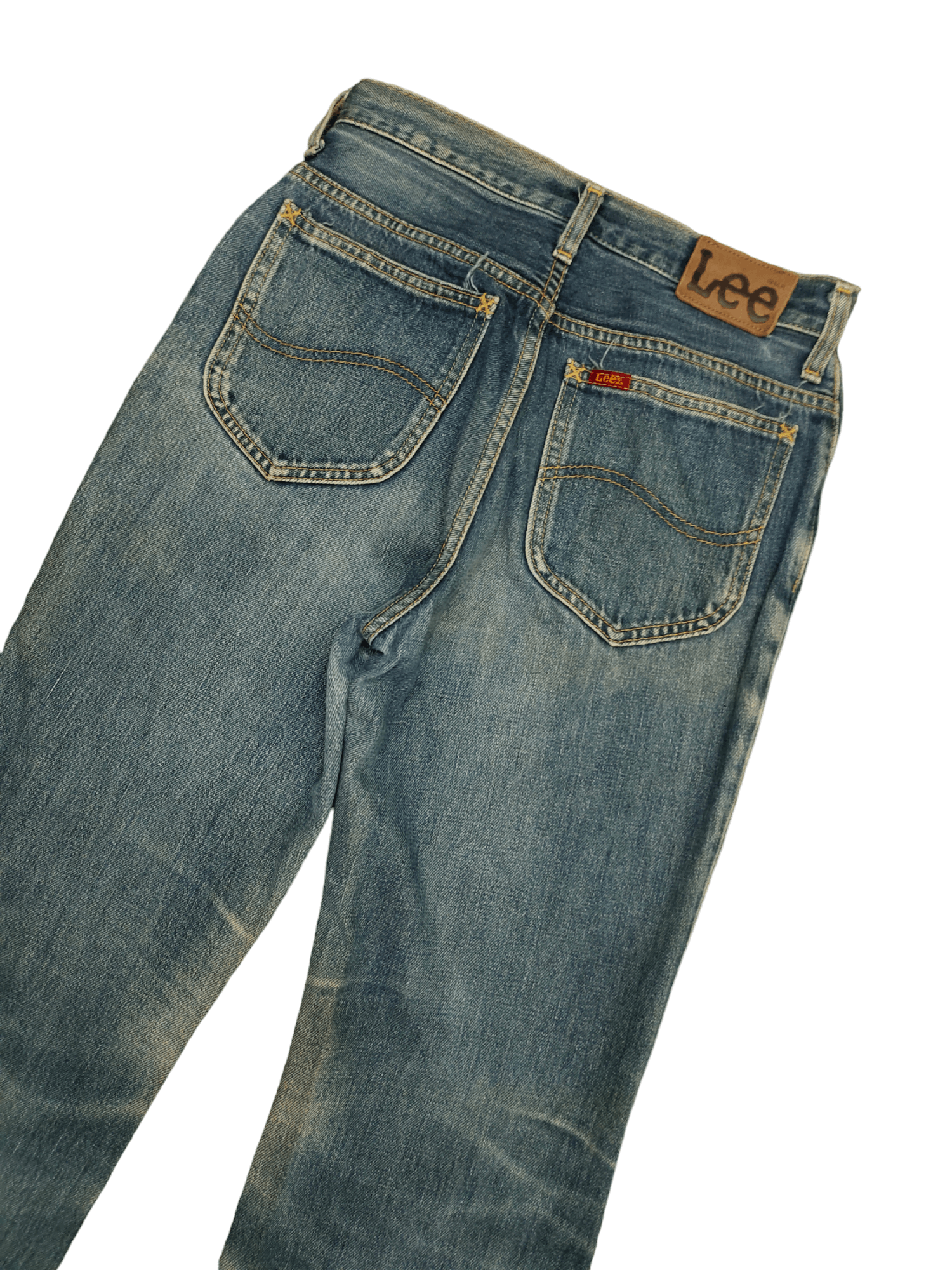 If Six Was Nine Flare Jeans Miss Lee Rider Clawmark Distress Denim Bootcut Size 26" / US 2 / IT 38 - 14 Thumbnail