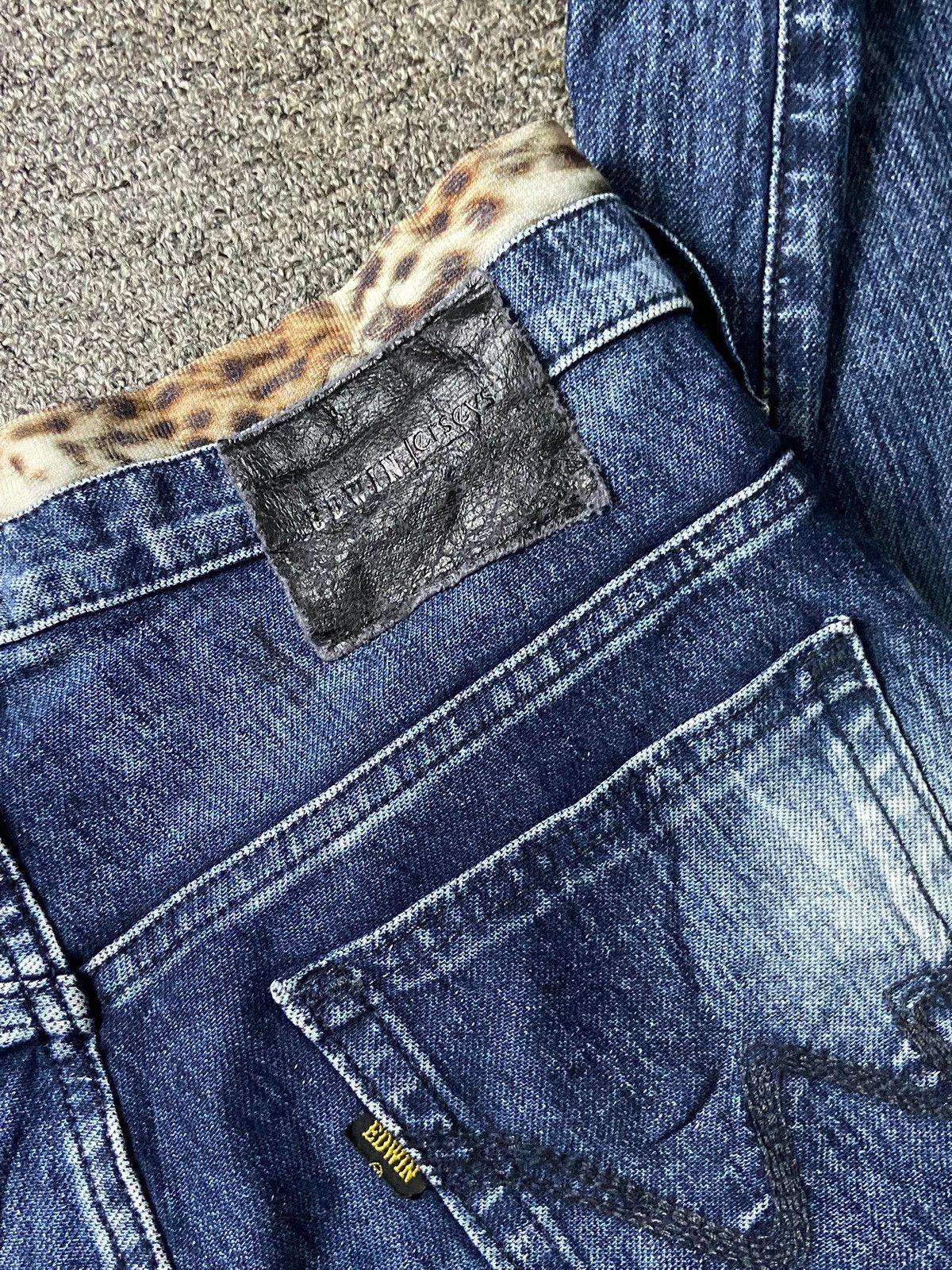 Edwin × Japanese Brand × Vintage Vintage EDWIN Slim Fit Cut Denim Jeans (132) Size US 30 / EU 46 - 5 Thumbnail