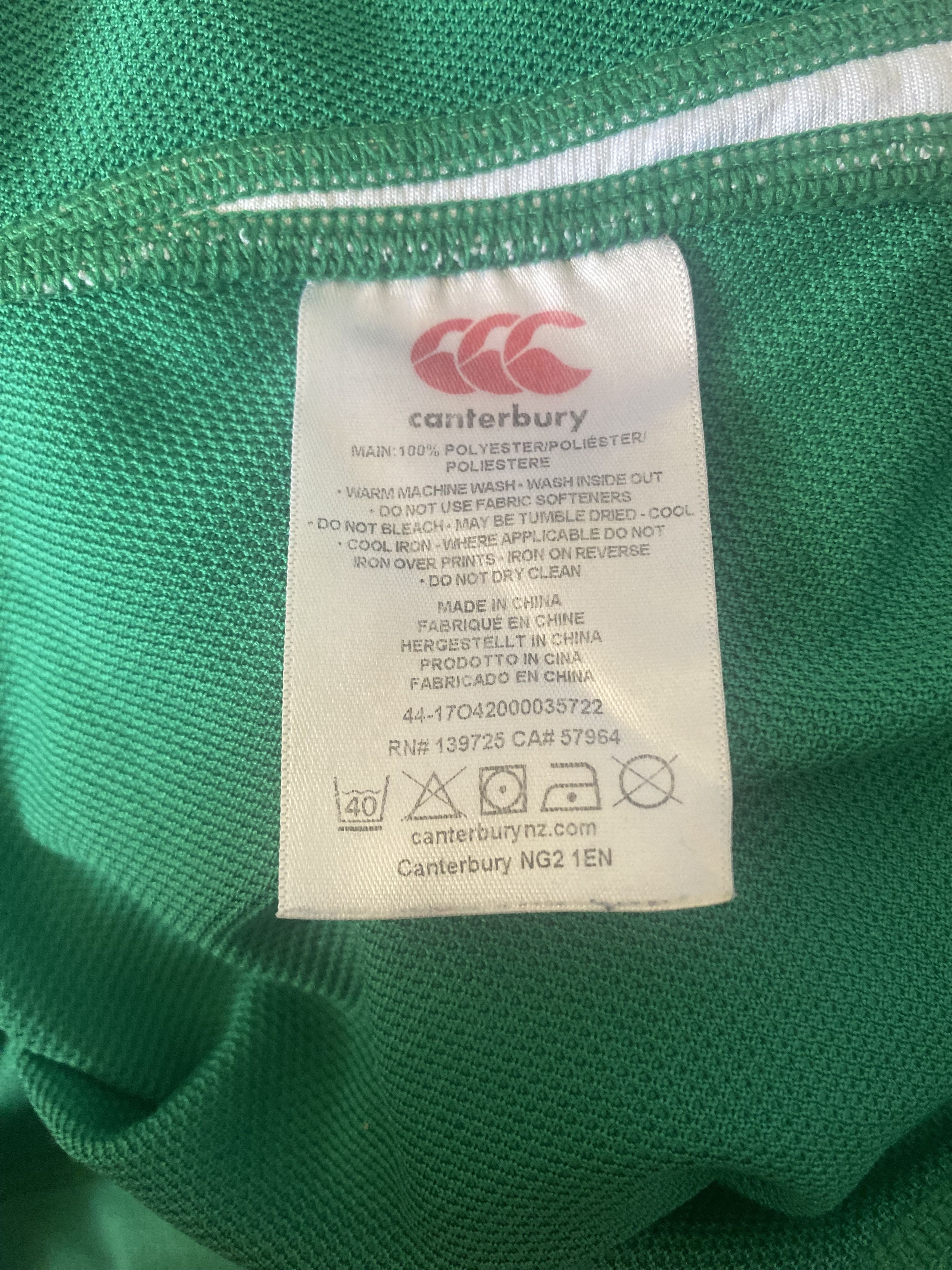 Canterbury of New Zealand Rugby IRELAND - 2017 - 2018 Canterbury - S - UNIQUE Size US S / EU 44-46 / 1 - 5 Thumbnail