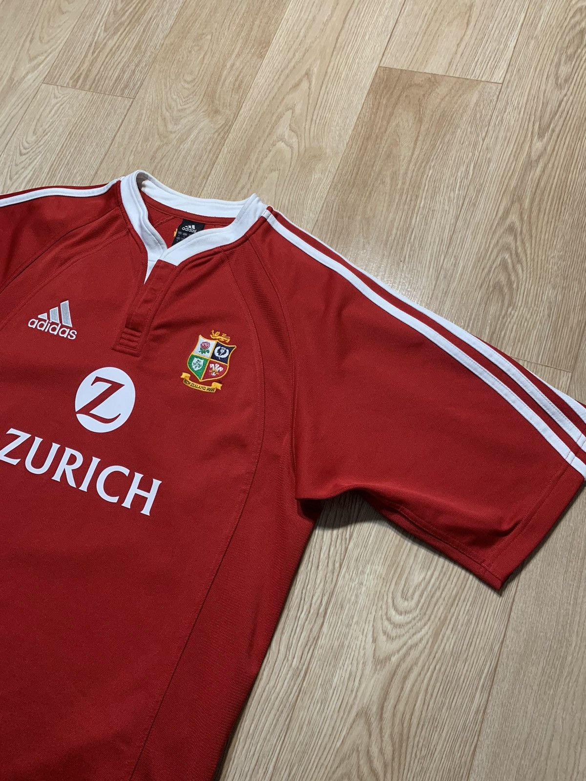 Adidas 2005 Adidas NEW Zealand Tour ZURICH Rugby Union Jersey Size US L / EU 52-54 / 3 - 4 Thumbnail