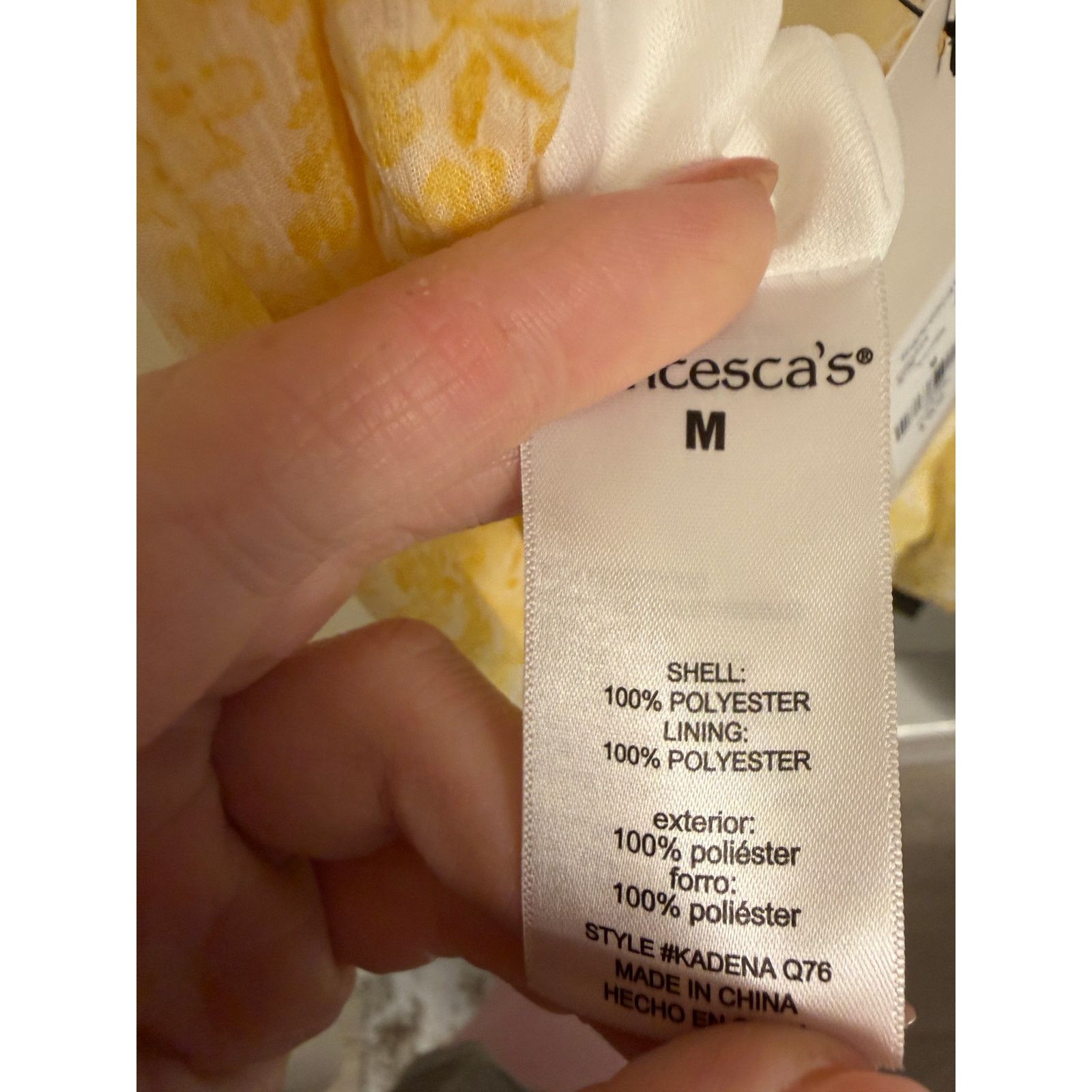 Other Francescas Kadence Yellow V-Neck Flutter Short Sleeve Romper Size 26" / US 2 / IT 38 - 5 Thumbnail