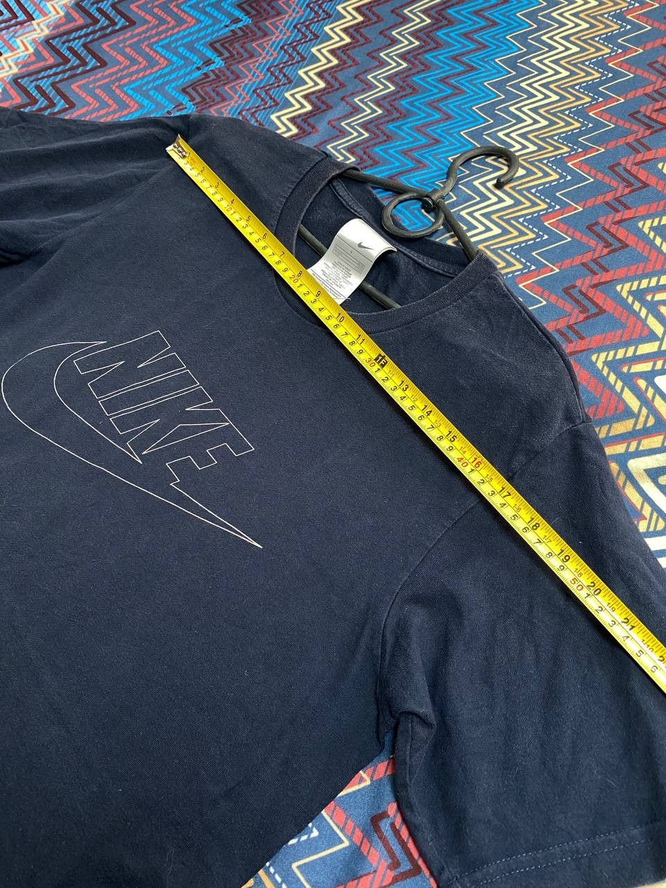 Nike × Vintage Vintage Nike T-Shirt Big Logo Swoosh Black 2000s Size US L / EU 52-54 / 3 - 15 Thumbnail