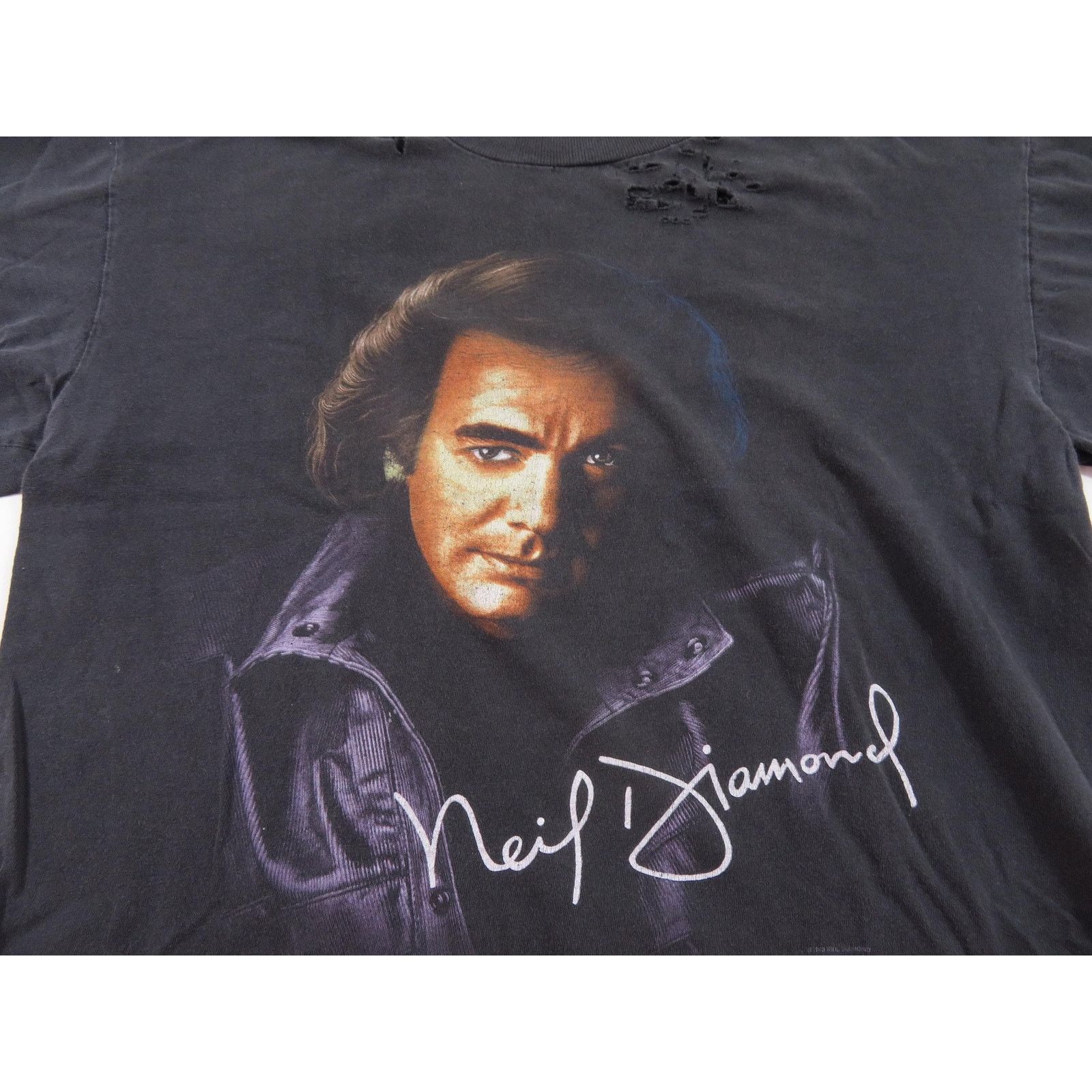 Other Neil Diamond Distressed Black Rock T-shirt Sz L 1990s Size US L / EU 52-54 / 3 - 2 Thumbnail