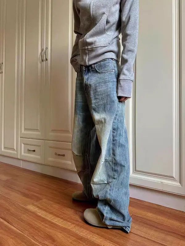 Japanese Brand Ruumika x eko Vintage frayed baggy micro flare Y2K jeans Size US 34 / EU 50 - 7 Thumbnail