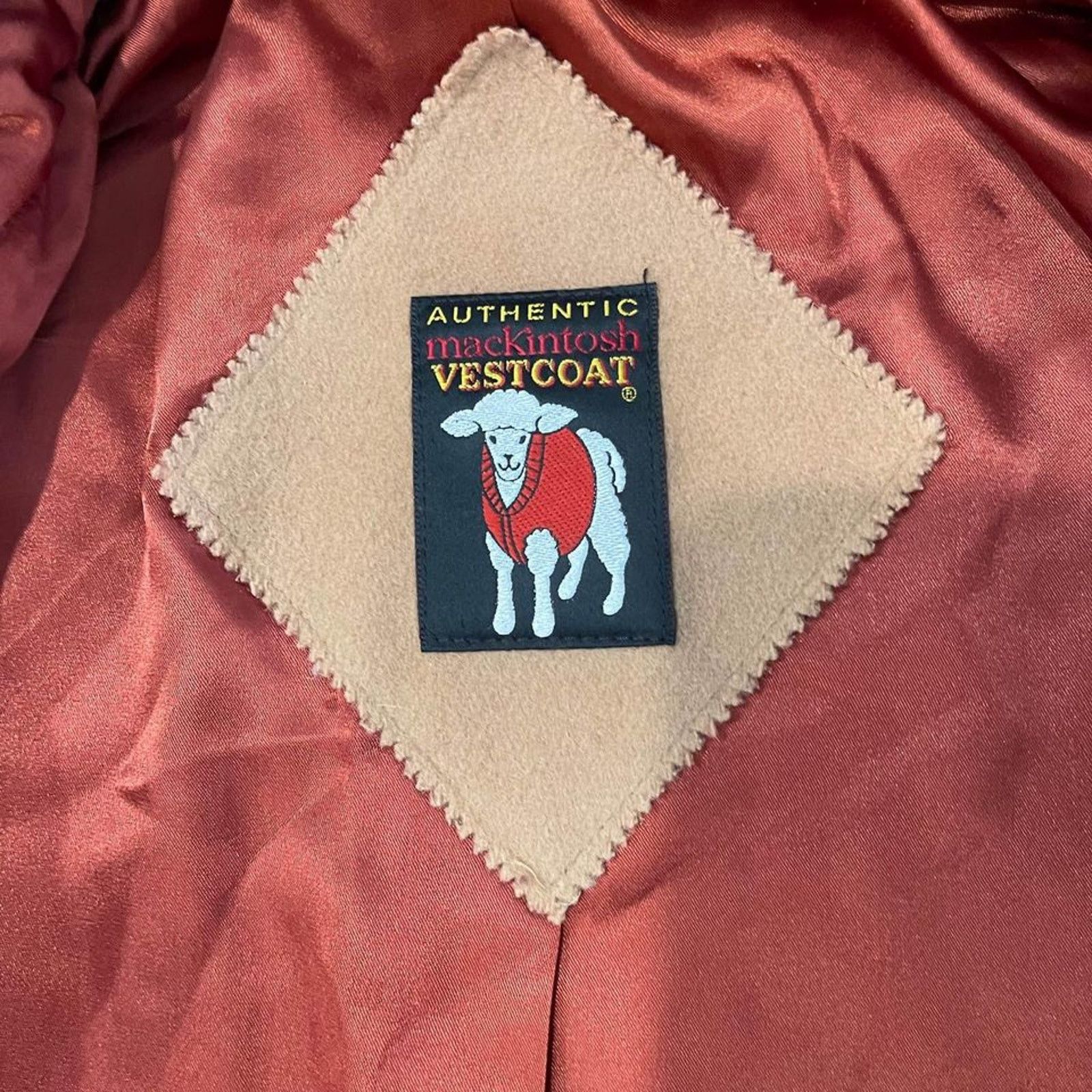 Mackintosh Vintage Authentic Mackintosh Vestcoat Wool Tan Womens 8P Size M / US 6-8 / IT 42-44 - 7 Thumbnail