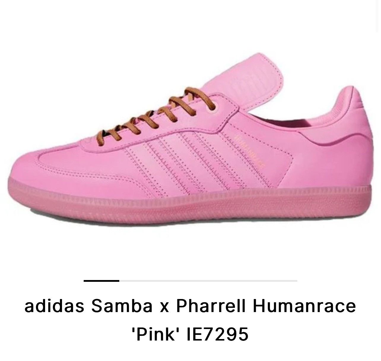 Adidas × Pharrell Pharrell x adidas Samba Human Race 'Pink' No BOX Size US 8.5 / EU 41-42 - 1 Thumbnail