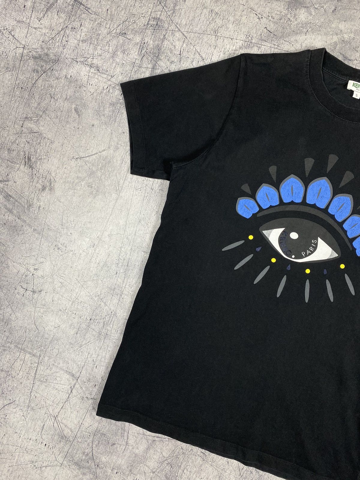 Kenzo Vintage Kenzo Paris Eye Big Logo Designer Luxury Tee Size US S / EU 44-46 / 1 - 3 Thumbnail