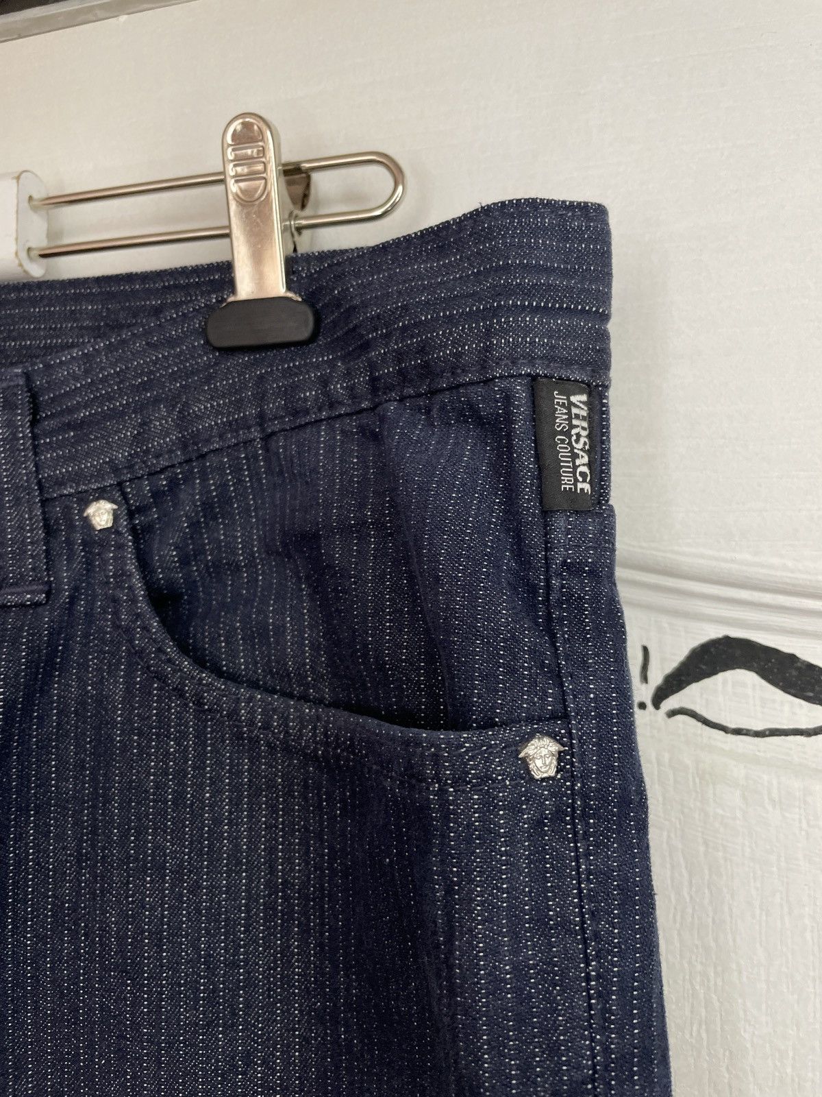 Versace × Versace Jeans Couture Versace Jeans Couture Striped Jeans Size US 36 / EU 52 - 4 Thumbnail