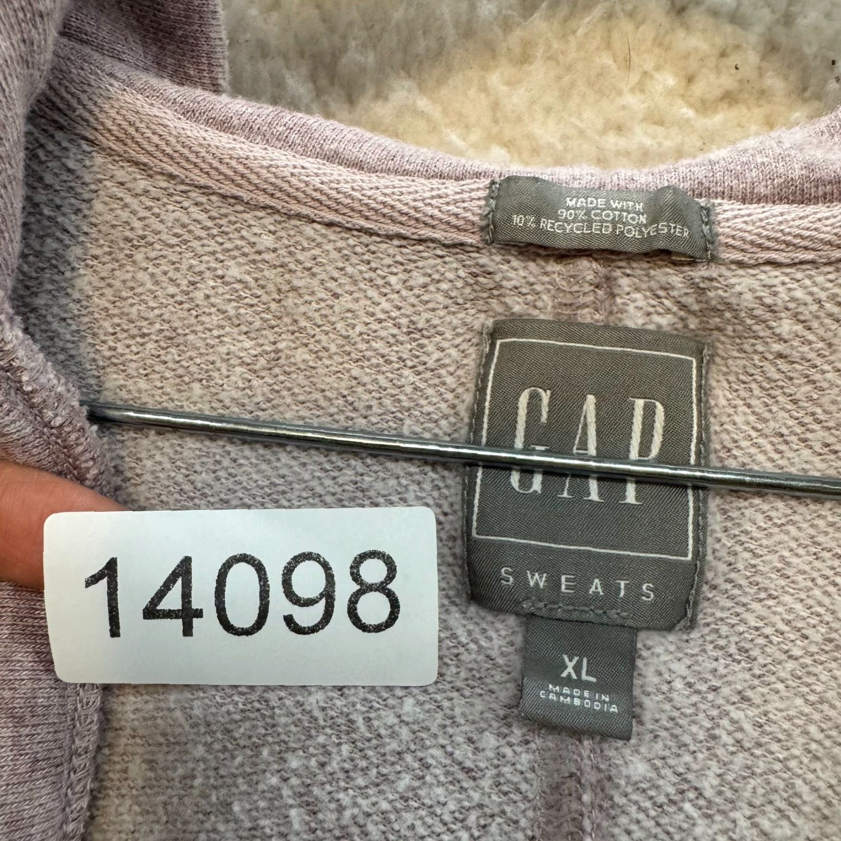 Gap VINTAGE? Gap Cardigan Sweater Large XL Womens Purple Open Front Lounge Casual Cozy Size XL / US 12-14 / IT 48-50 - 7 Thumbnail