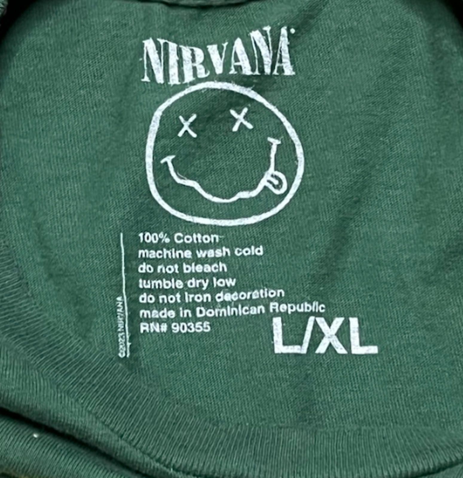 Nirvana Nirvana In Utero Angel Unisex Distressed Tee Dark Green L/XL Size US XL / EU 56 / 4 - 3 Thumbnail