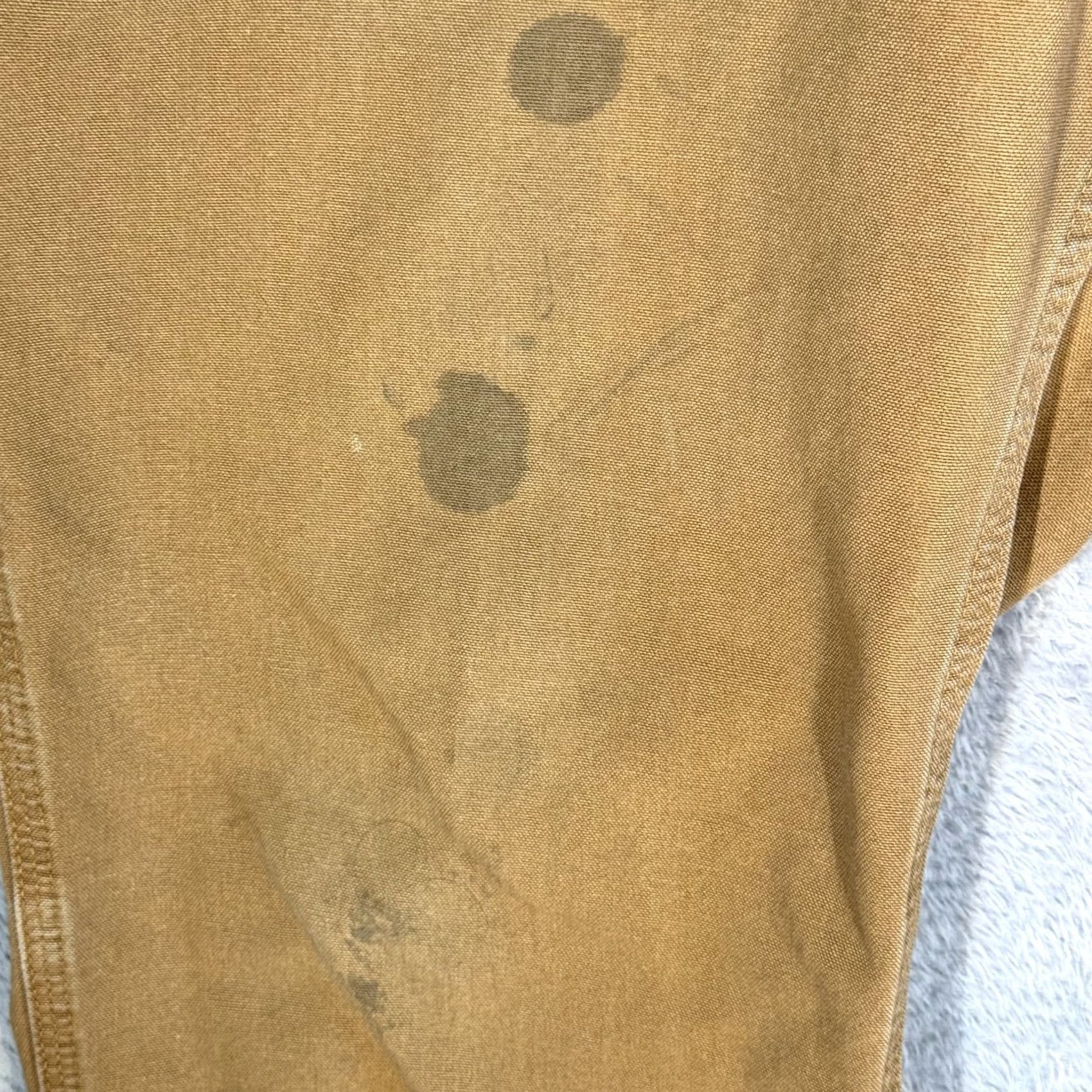 Carhartt Carhartt Pants Mens 38x30 Brown Workwear Dungaree Fit Distressed Stained Rugged Canvas Casual Workwear Mens Brown Carhartt 383-33 Size US 38 / EU 54 - 3 Thumbnail