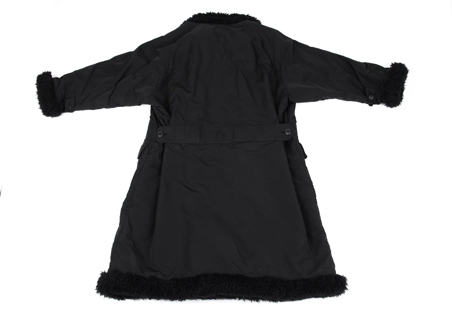 Issey Miyake Polyester Padded Long Coat in Black, Size M Size US M / EU 48-50 / 2 - 14 Thumbnail