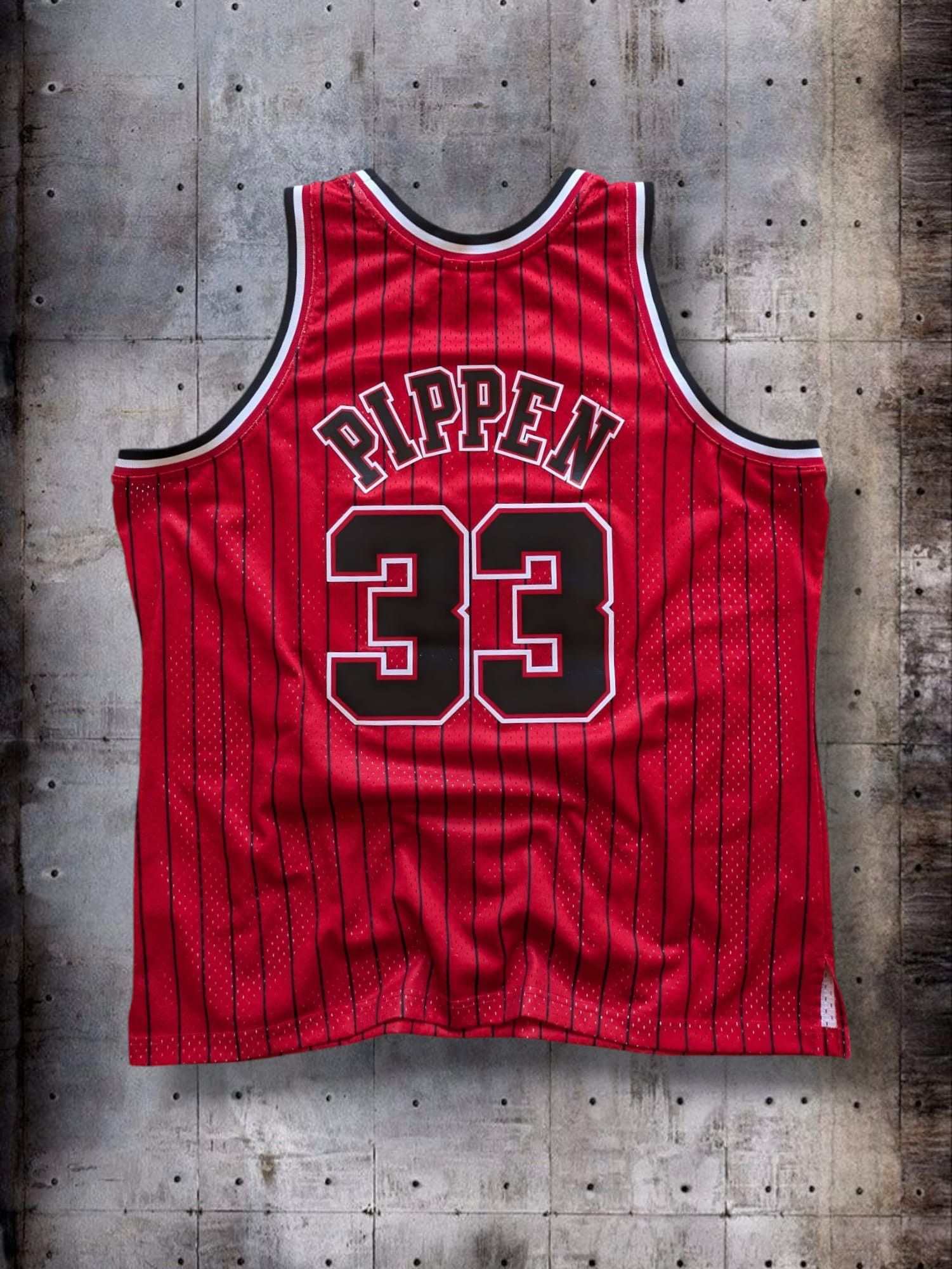 Mitchell & Ness x NBA x Chicago Bulls 33 Pippen 1995 Basket Tank Tops Sleeveless