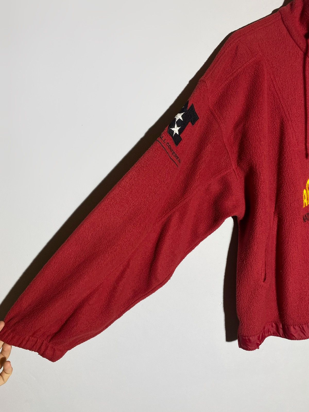 NFL × Vintage Vintage 90s NFL Redskins Washington Fleece Pullover Sweater Size US M / EU 48-50 / 2 - 13 Thumbnail