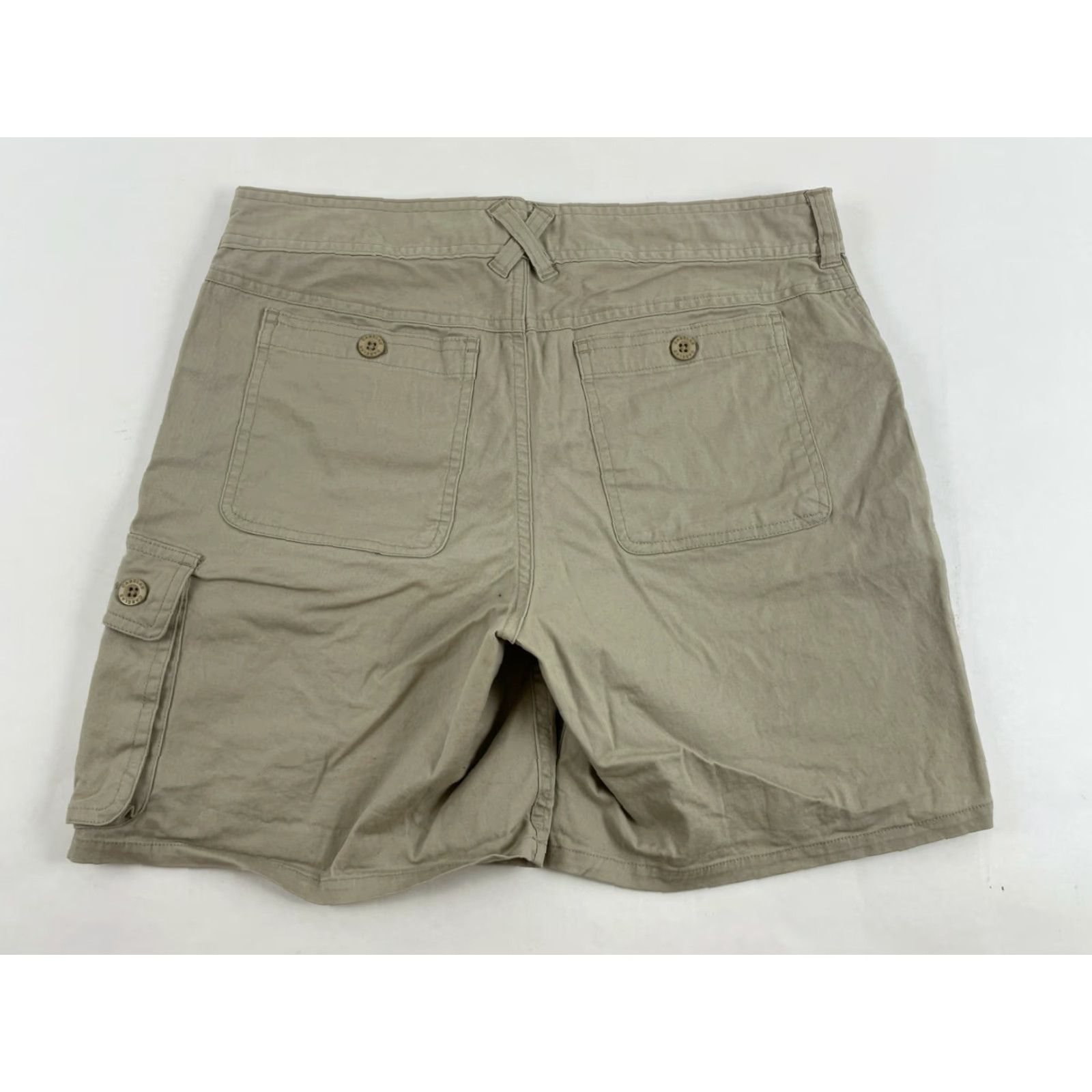 Vintage Cabela's Cargo Shorts Women's 29 Tan Multi Pocket Flap Mid Rise Casual Exterior: Tan Brown Clean Regular Size 29 Women Mens? Size 29" - 2 Thumbnail
