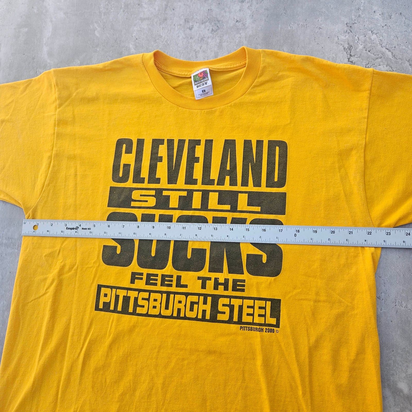 Fruit Of The Loom Vintage Steelers Shirt Y2K Cleveland Sucks Men's Size Large Size US L / EU 52-54 / 3 - 5 Thumbnail