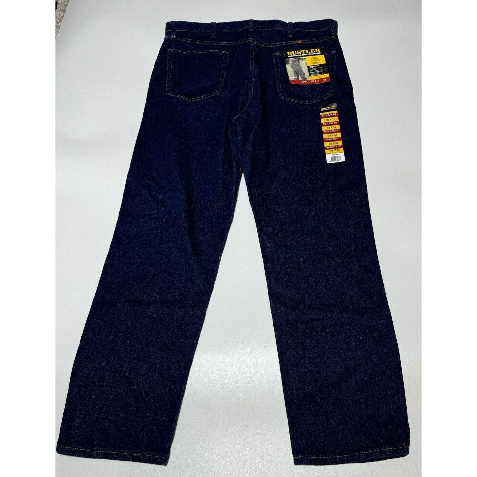 Rustler Rustler Heavyweight Jeans Mens 38x32 Straight Workwear Size US 38 / EU 54 - 2 Thumbnail