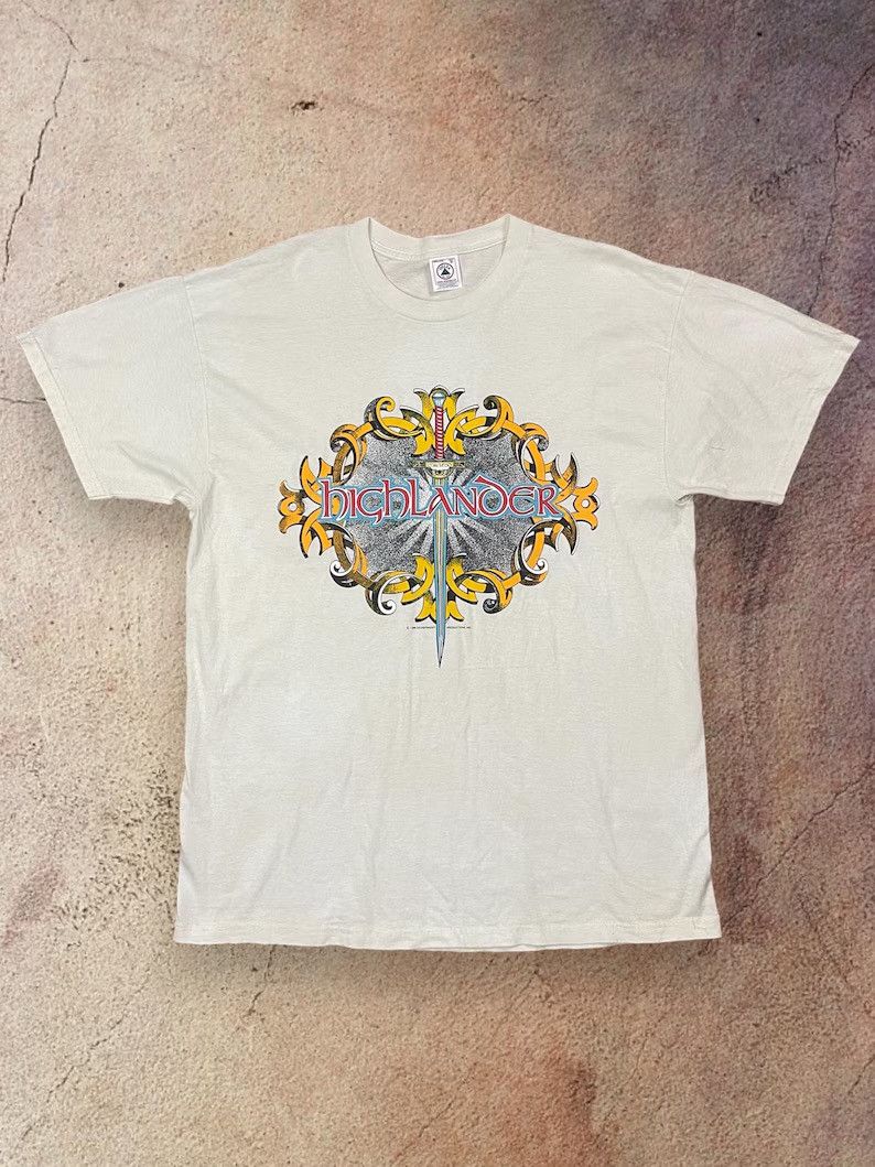 Vintage Highlander 1996 Vintage Movie Film T-shirt 90s 90er Promo 96 Size US XL / EU 56 / 4 - 1 Thumbnail
