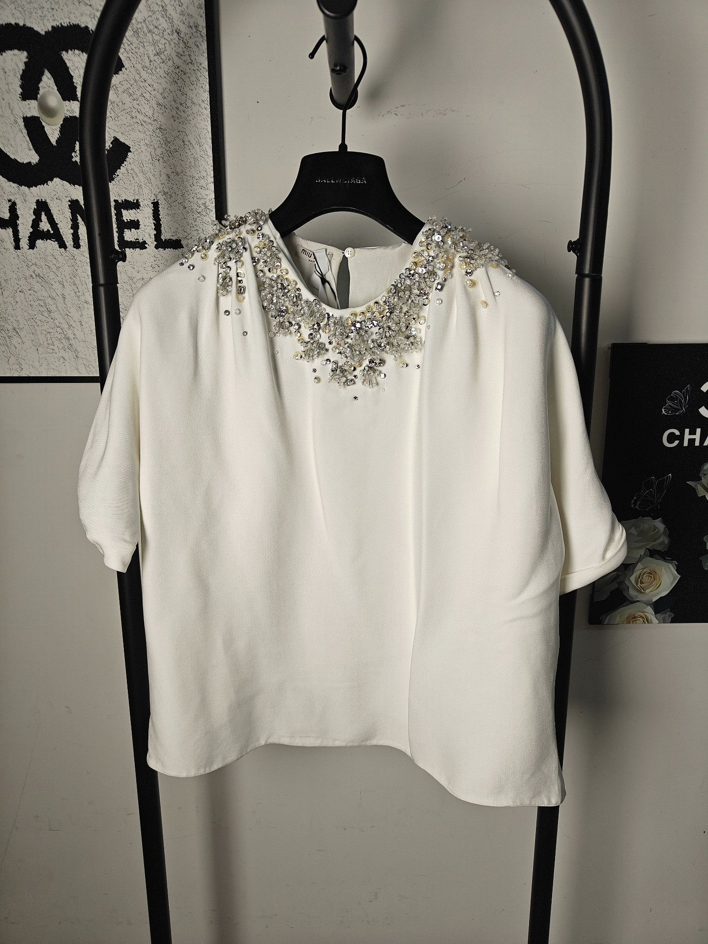 Miu Miu Miu Miu White Button Up XL Women Size XL / US 12-14 / IT 48-50 - 1 Thumbnail