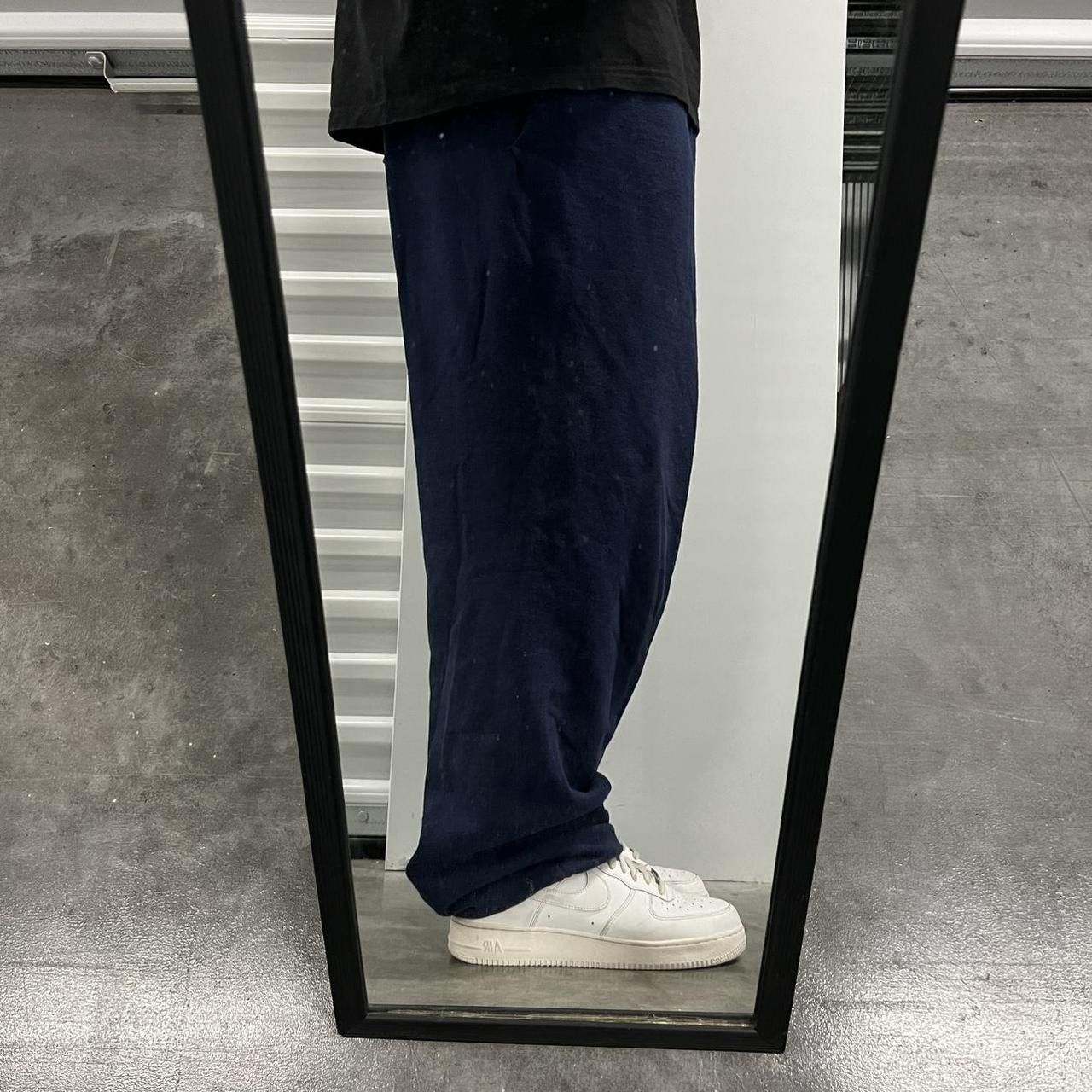 Japanese Brand × Vintage Vintage Y2K/2000s Baggy fit Navy Blue Sweatpants! Size US 36 / EU 52 - 1 Thumbnail