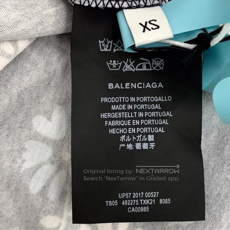 Balenciaga Balenciaga Mixed color floral print cotton round neck shor Size US XS / EU 42 / 0 - 5 Thumbnail