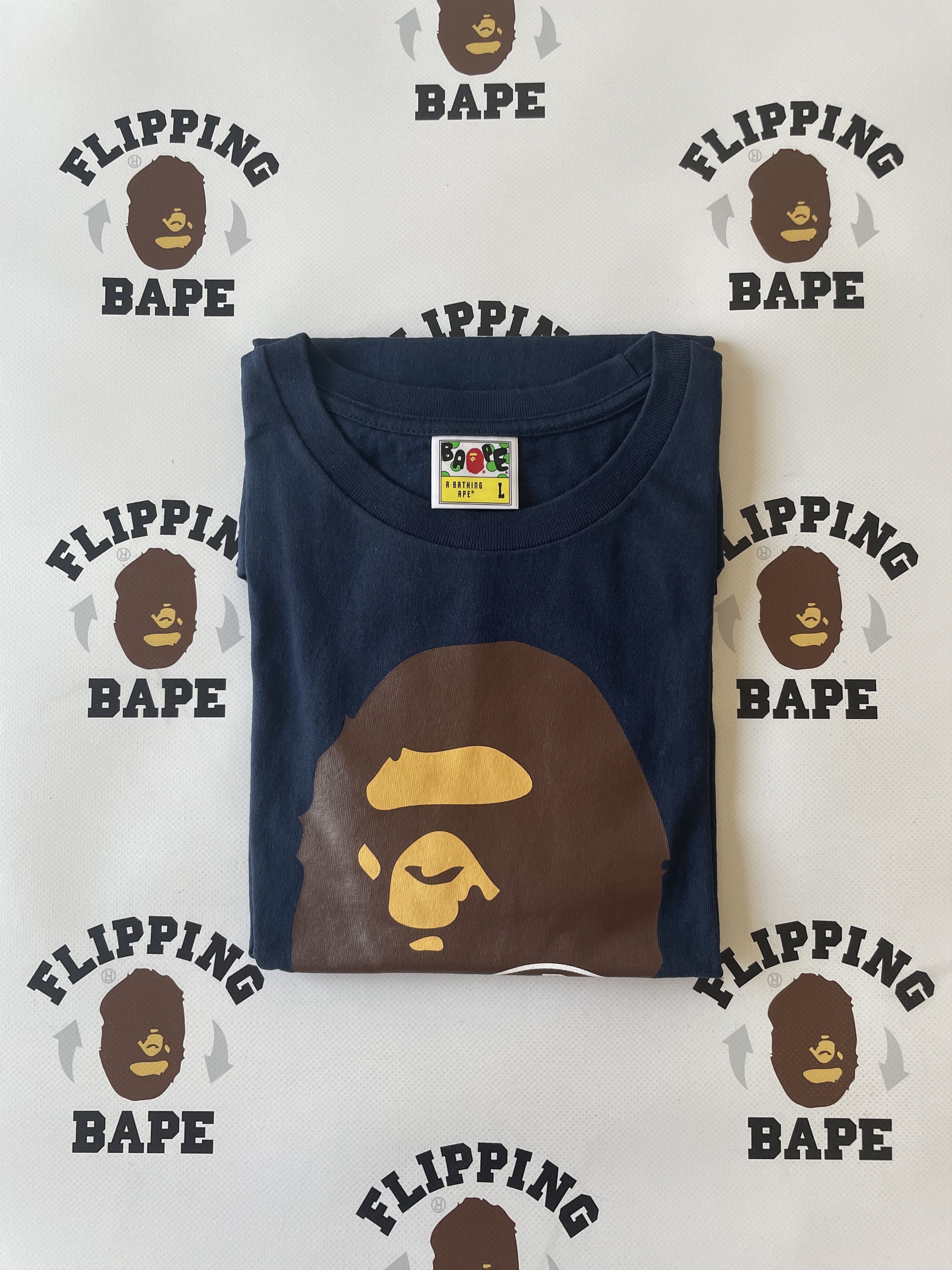 Bape BAPE X PSG APE HEAD TEE Size US L / EU 52-54 / 3 - 5 Thumbnail