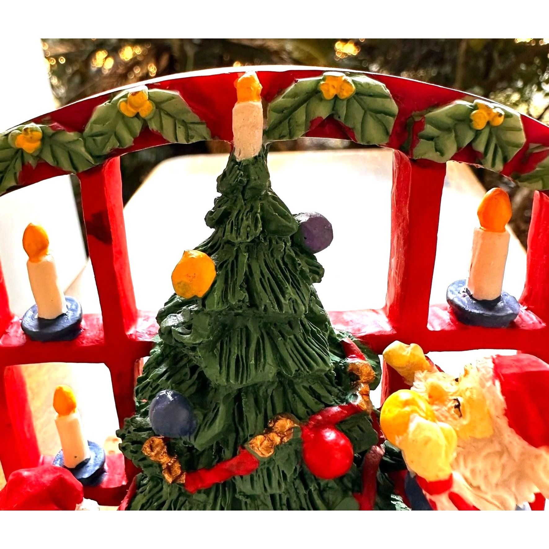 Vintage VTG Gift Collection Candle Holder New Christmas Tree Santa Size ONE SIZE - 3 Thumbnail