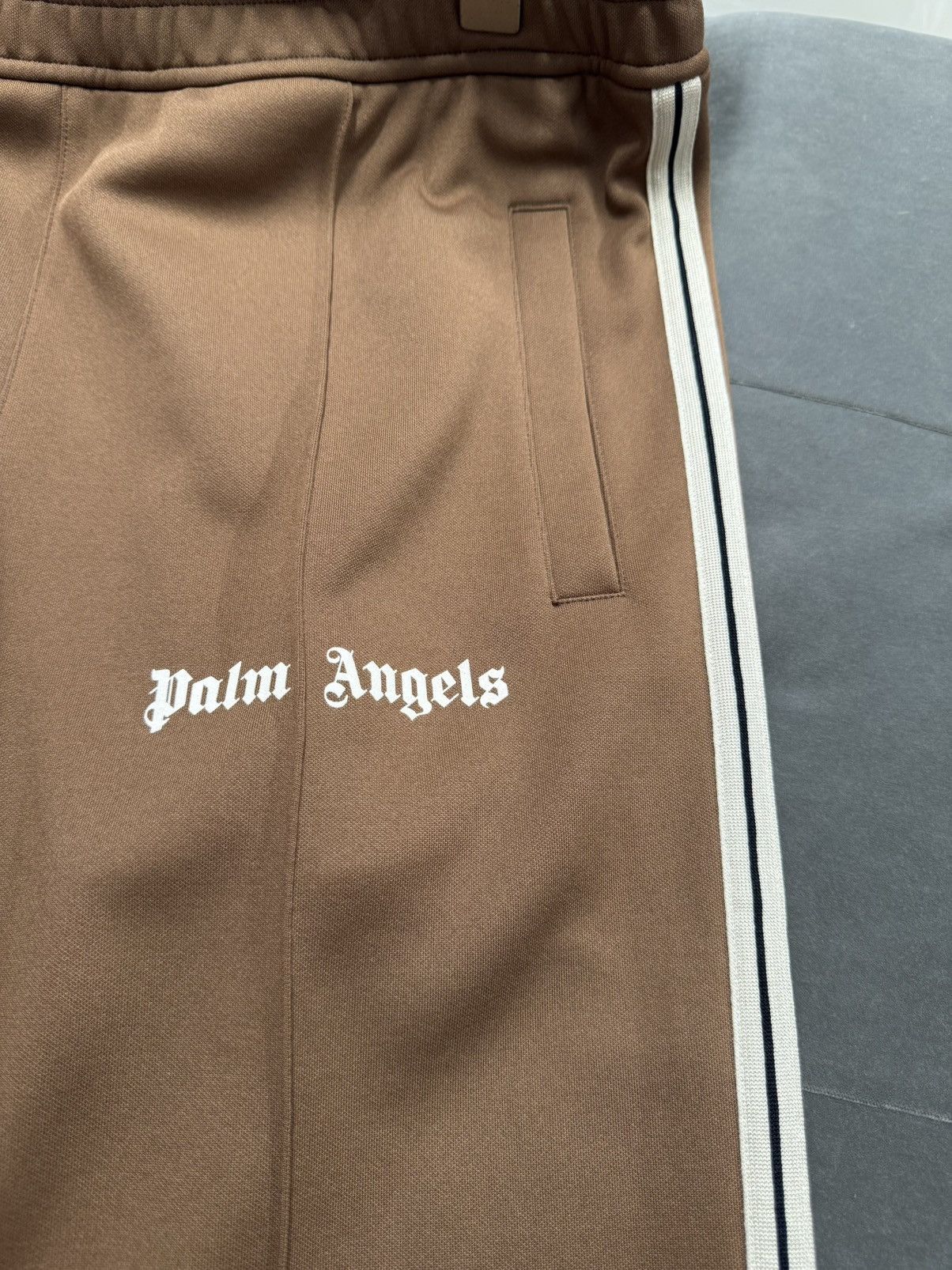 Palm Angels New Logo Track Pants - Brown, M Size US 32 / EU 48 - 10 Thumbnail