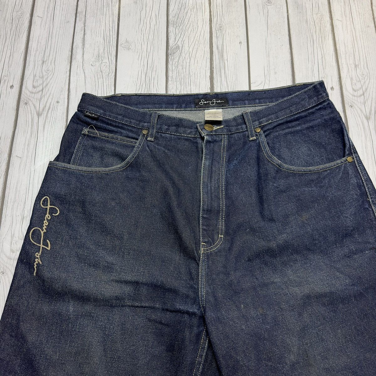 Sean John × Vintage Vintage Sean John jean shorts Size US 34 / EU 50 - 3 Thumbnail