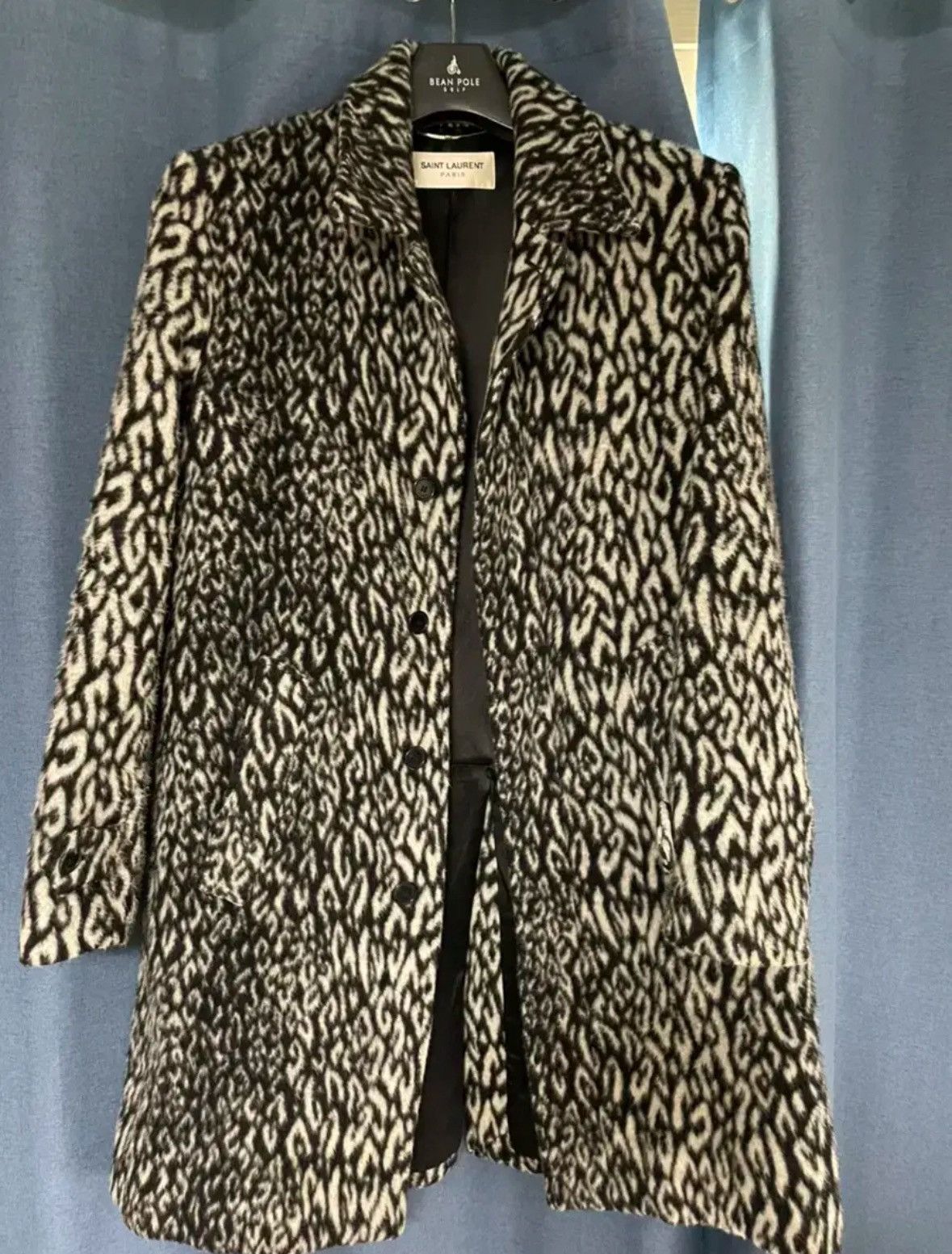 Saint Laurent Paris Saint laurent 15FW leopard mohair single coat sz52 Size US L / EU 52-54 / 3 - 1 Thumbnail