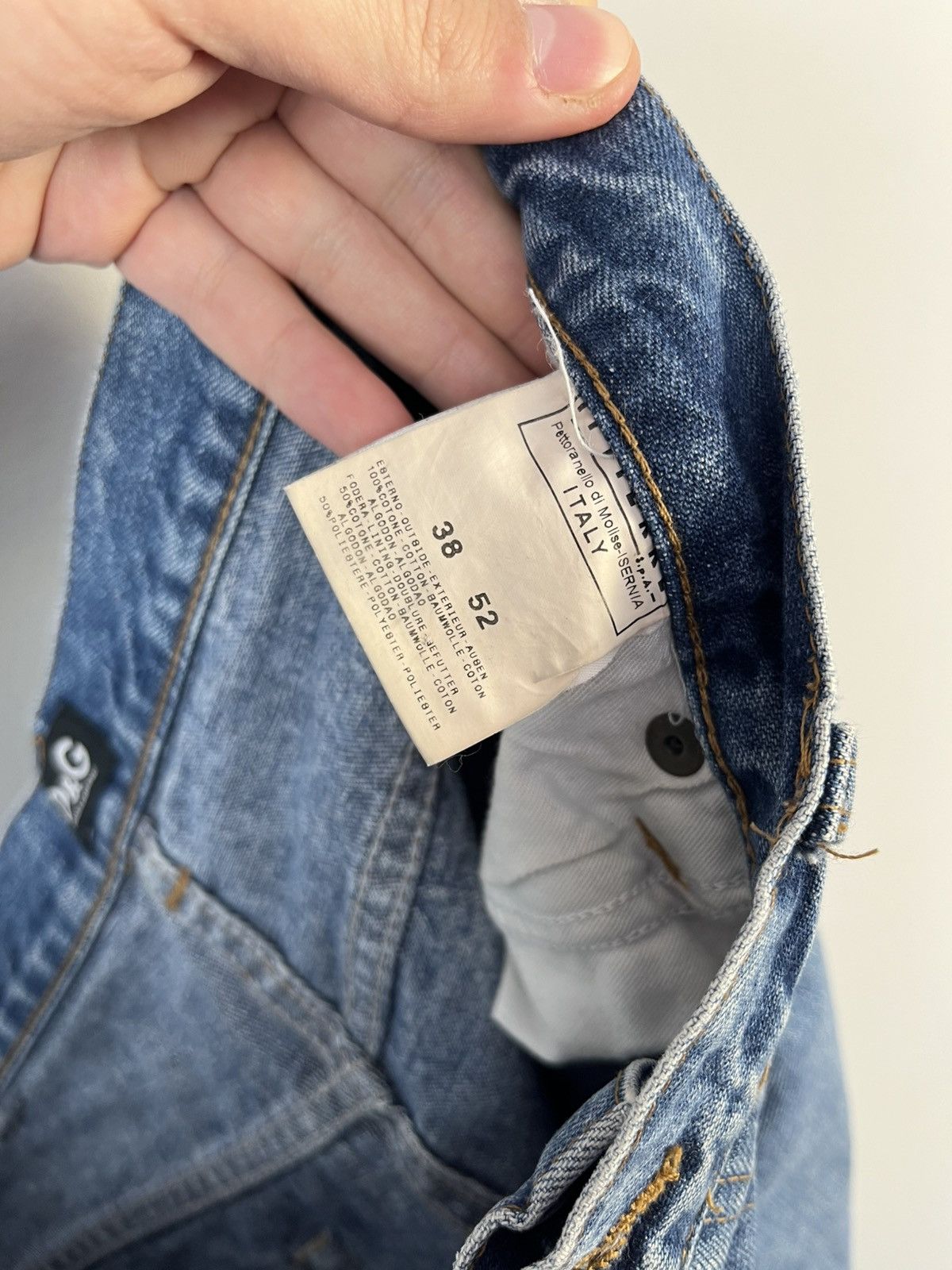 Dolce & Gabbana × Vintage Dolce & Gabbana D&G Vintage Y2K Denim Jeans Made in Italy Size US 38 / EU 54 - 13 Thumbnail