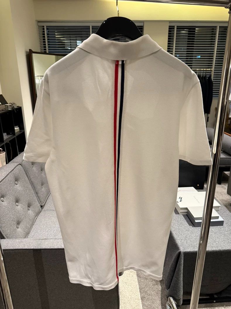 Thom Browne Thom BrowneShort-sleeved Polo shirt 2503-Nextarrow Size US XL / EU 56 / 4 - 2 Thumbnail
