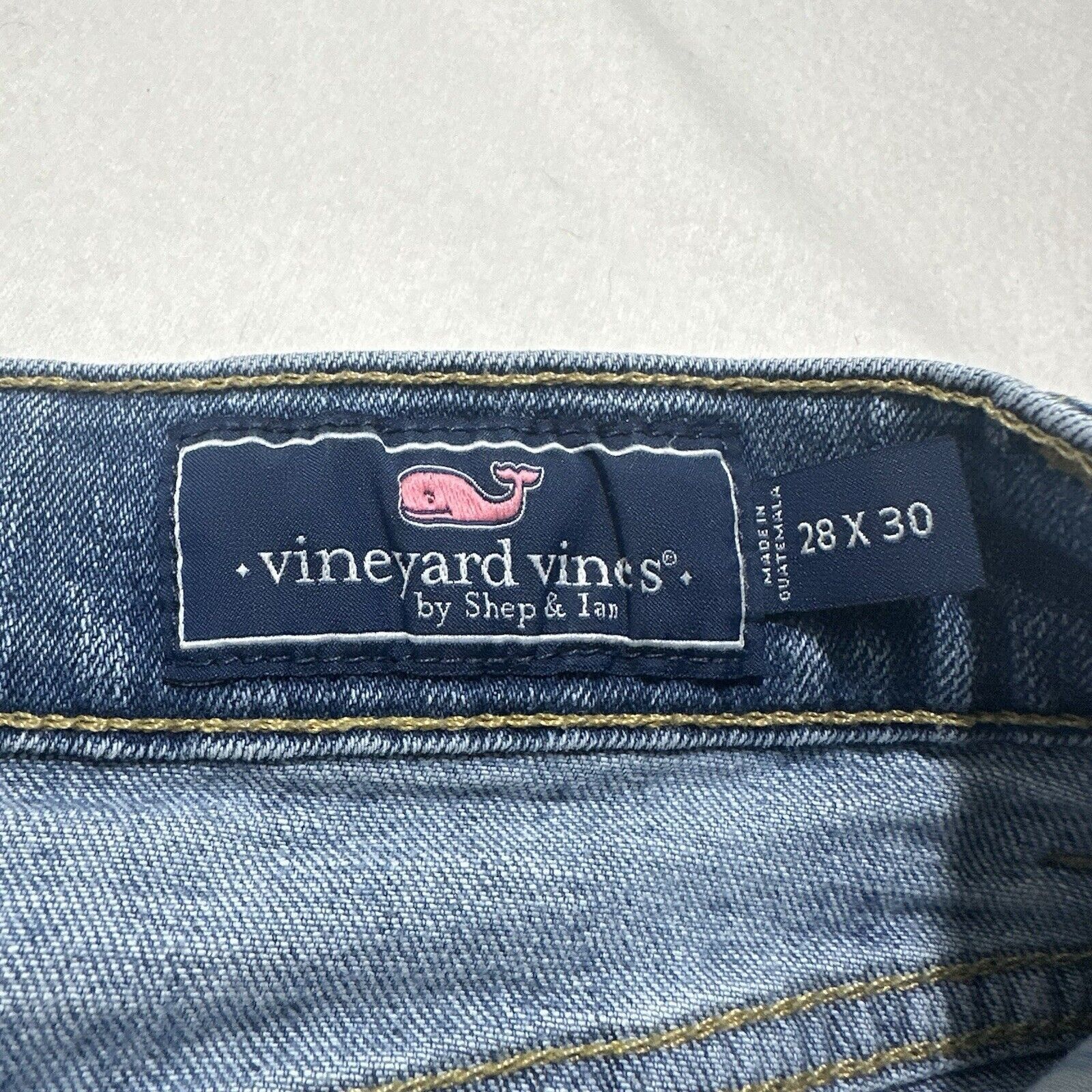Vineyard Vines Vineyard Vines 28x30 Blue Skinny Jeans Denim Paint Stained Size 28" / US 6 / IT 42 - 6 Thumbnail
