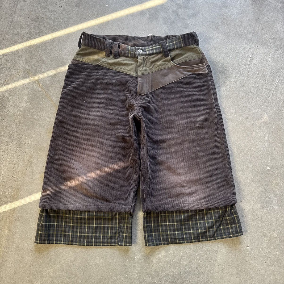 Handmade Upcycled corduroy capris Size US 32 / EU 48 - 1 Thumbnail