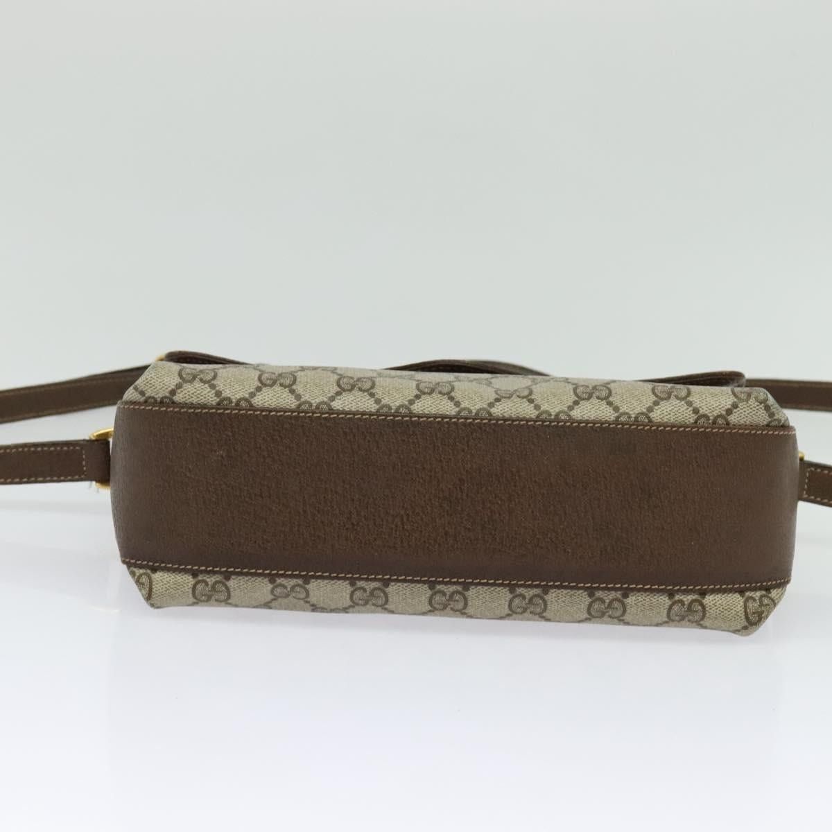 Gucci GUCCI GG Supreme Web Sherry Line Bag Pvc Beige Gold 904 02 Size ONE SIZE - 9 Thumbnail