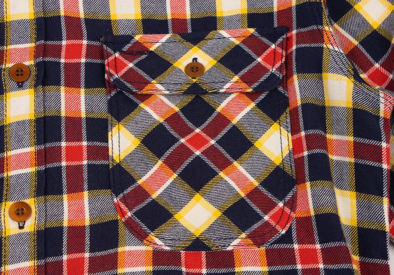 Junya Watanabe Checkered Flannel Shirt in Yellow and Red, Size XS Size US XS / EU 42 / 0 - 6 Thumbnail