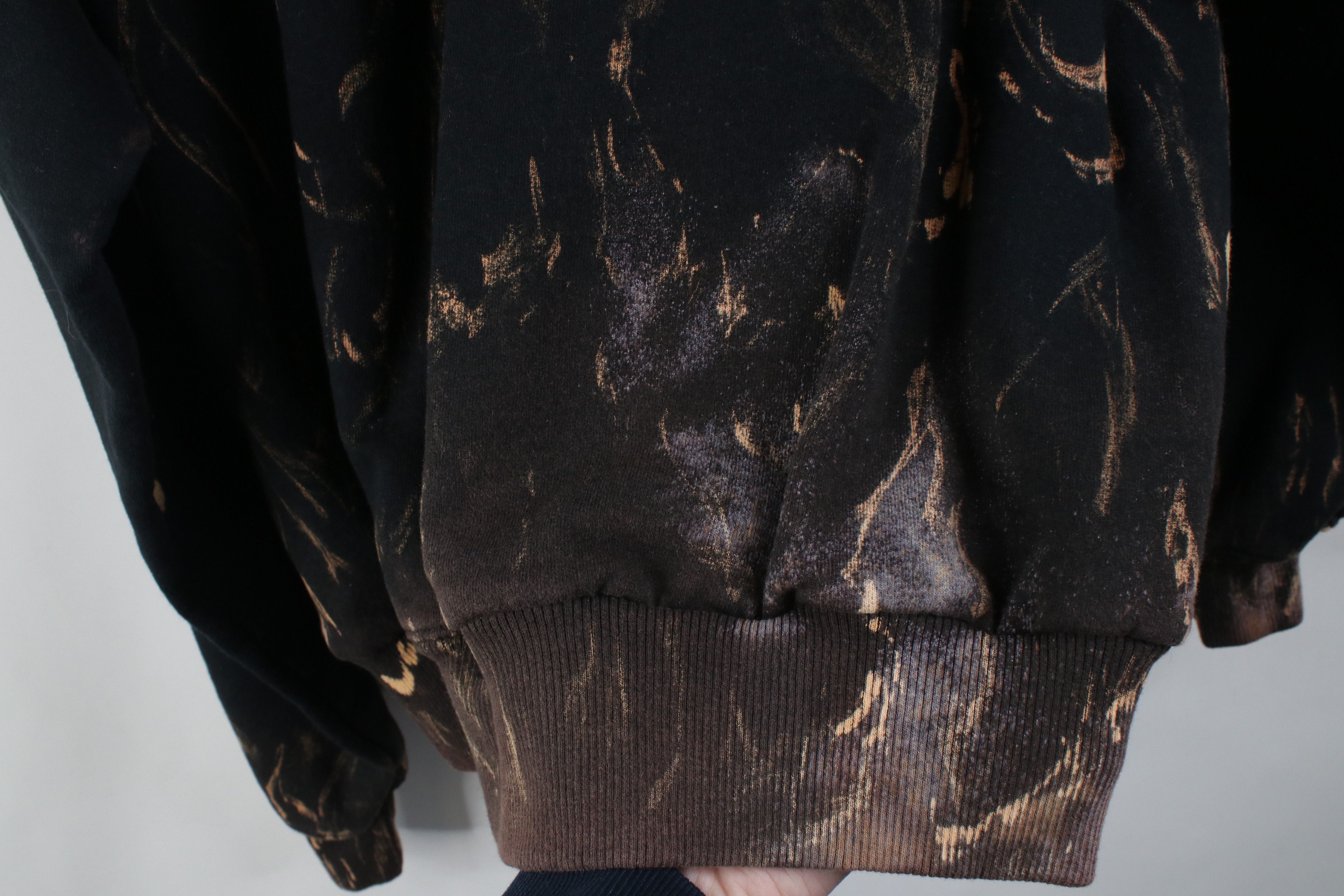 Champion Vintage Champion Acid Wash Fire Flames Hoodie Sweatshirt Size US M / EU 48-50 / 2 - 11 Thumbnail