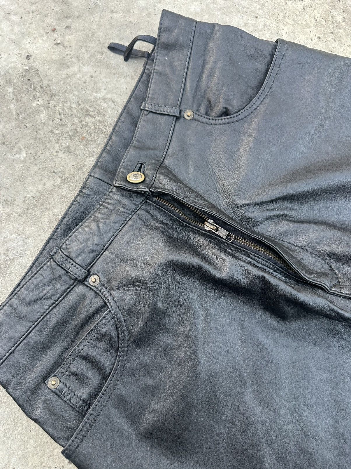 Genuine Leather Y2K Yessica Genuine Leather Pants Size US 31 - 6 Thumbnail