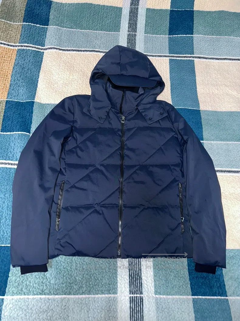Hermes Hermes Zip-up hooded jacket with down filling, navy blue, Size US M / EU 48-50 / 2 - 1 Thumbnail