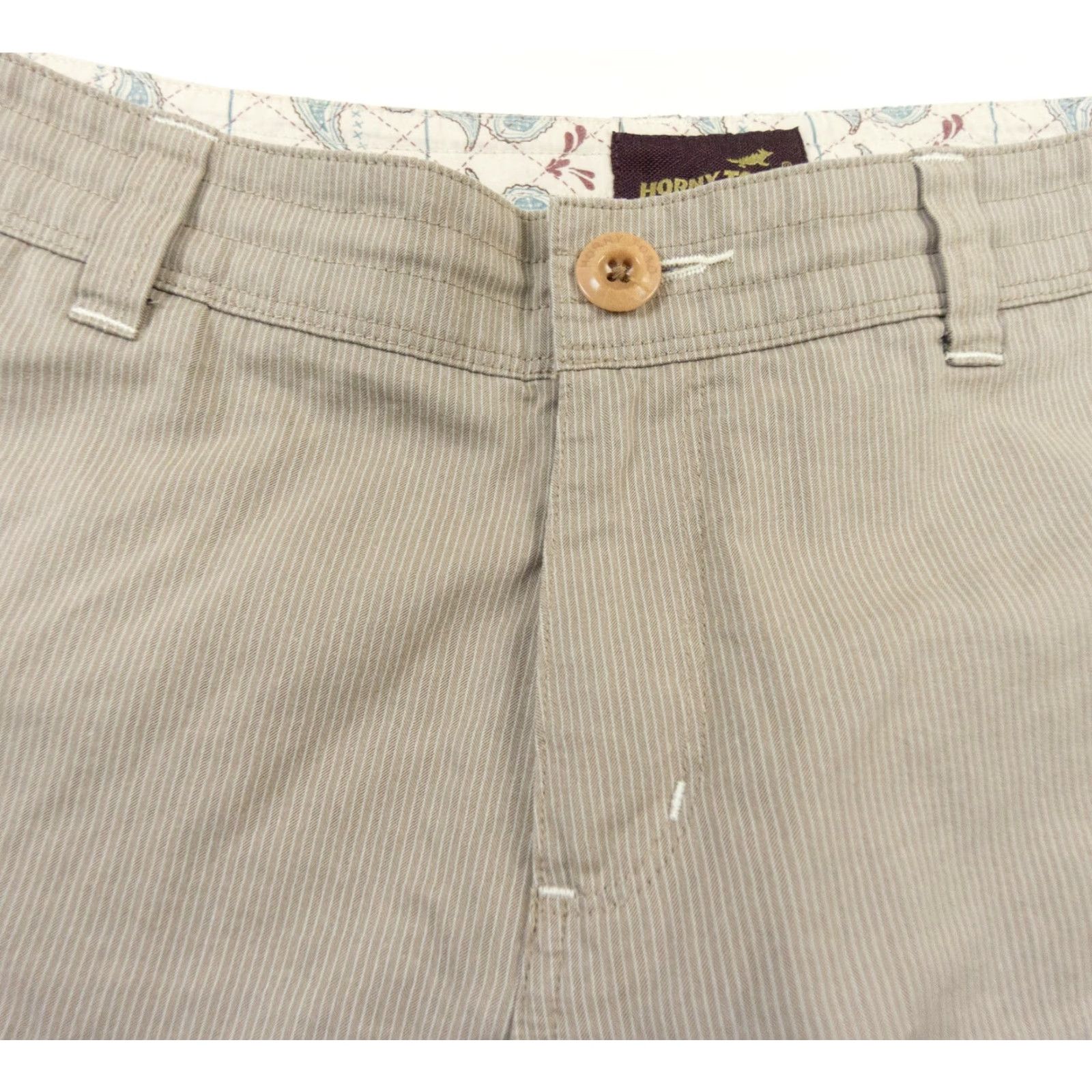 Vintage Horny Toad Womens Shorts 10 Beige Cotton Polyester Flat Front Bermuda Casual Outdoor 5-Pocket Logo Womens Size 32" / US 10 / IT 46 - 2 Thumbnail