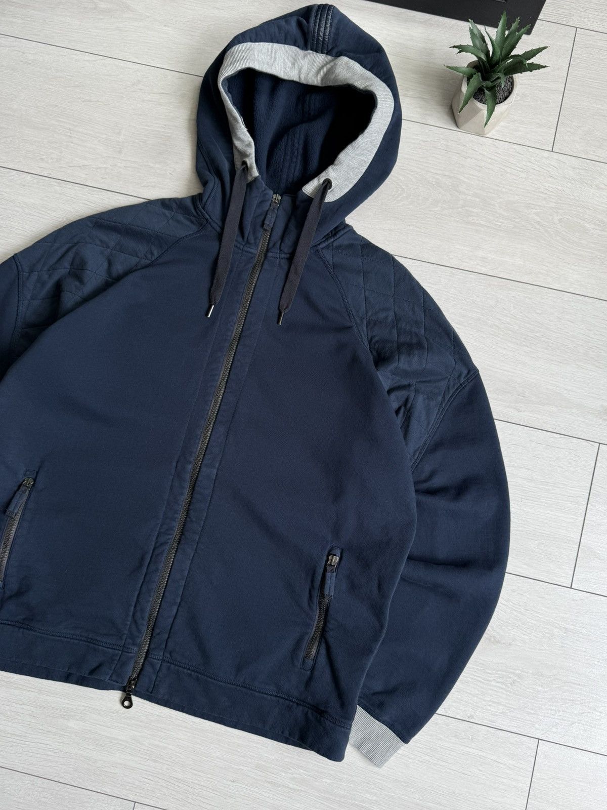 Frauenschuh Frauenschuh Vintage Navy Zip Hoodie Size US XL / EU 56 / 4 - 3 Thumbnail