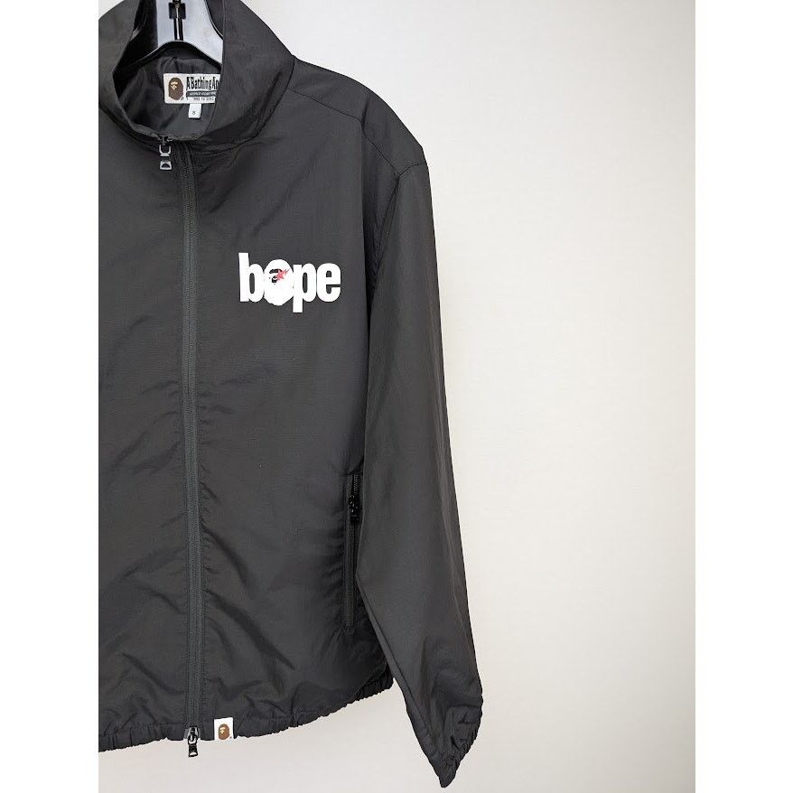 Bape o1rshd1 Logo Windbreaker Jacket in Black Size US S / EU 44-46 / 1 - 4 Thumbnail