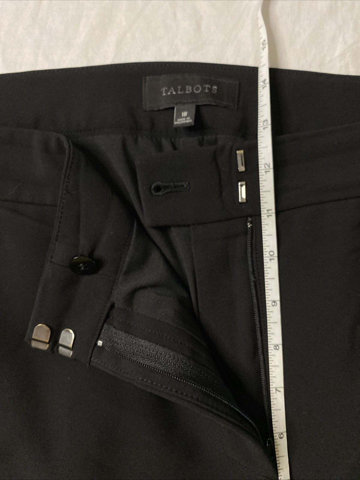 Talbots Talbots Black Dress Pants Womens Straight Leg Sz 18 EUC Size 40" / US 18 - 4 Thumbnail
