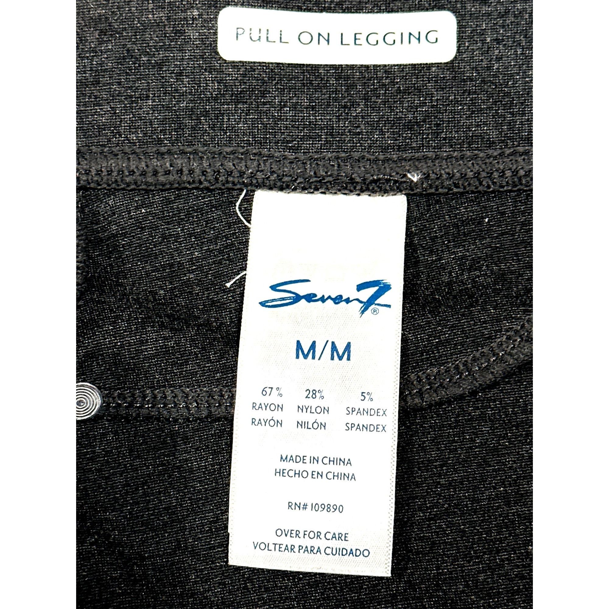 Seven 7 Seven7 Super Comfy Versatile Charcoal Pull On Leggings Soft Size 29" - 4 Thumbnail