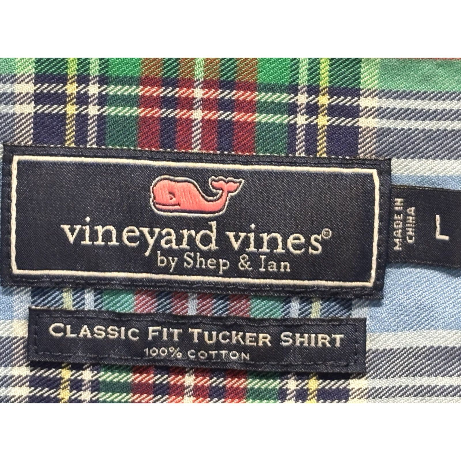 Vineyard Vines Vineyard Vines Tucker Shirt Men L Classic Fit Plaid Button-Down Logo Shirt Size US L / EU 52-54 / 3 - 6 Thumbnail