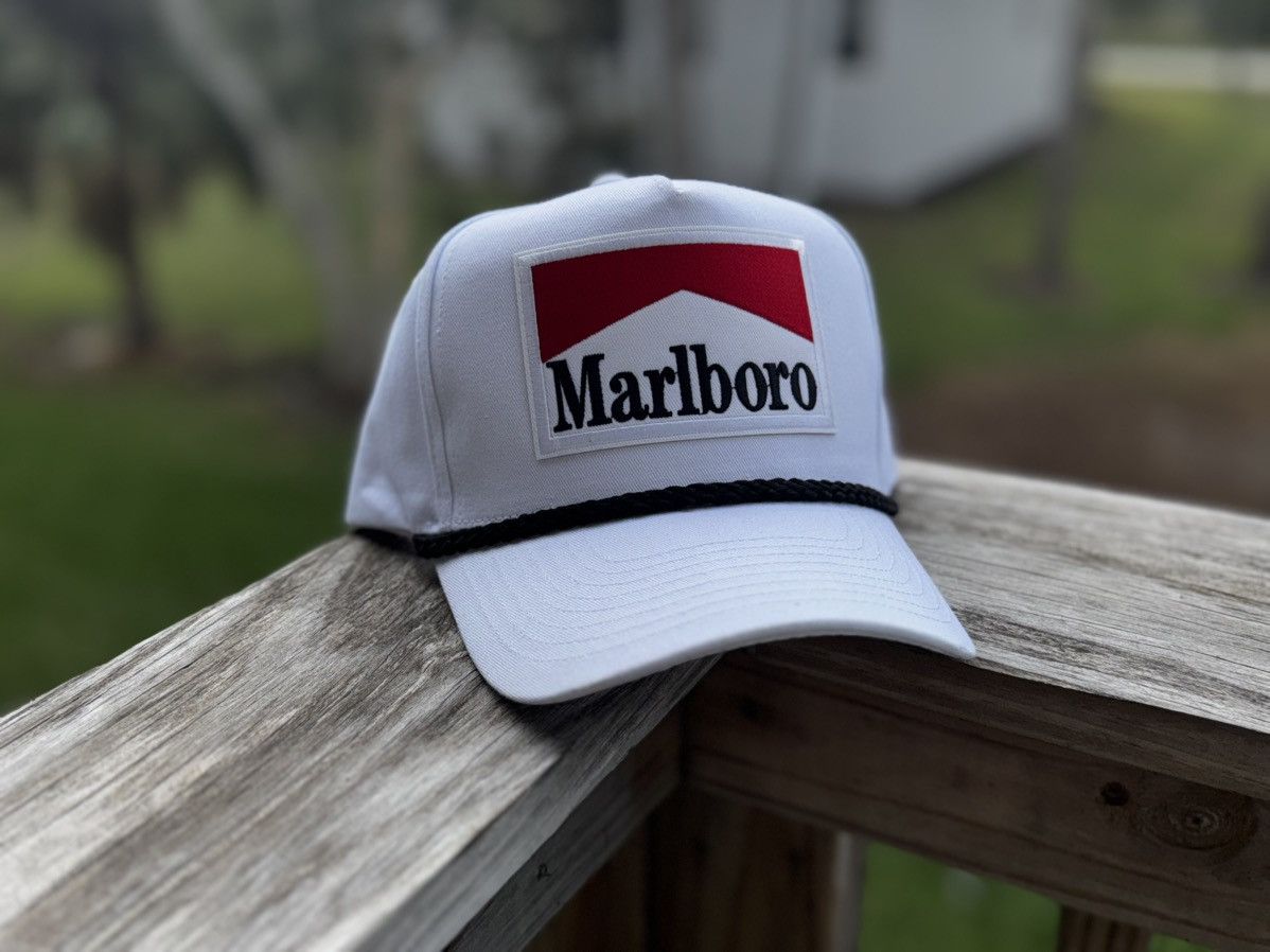 Other White Marlboro Trucker Hat Size ONE SIZE - 2 Thumbnail