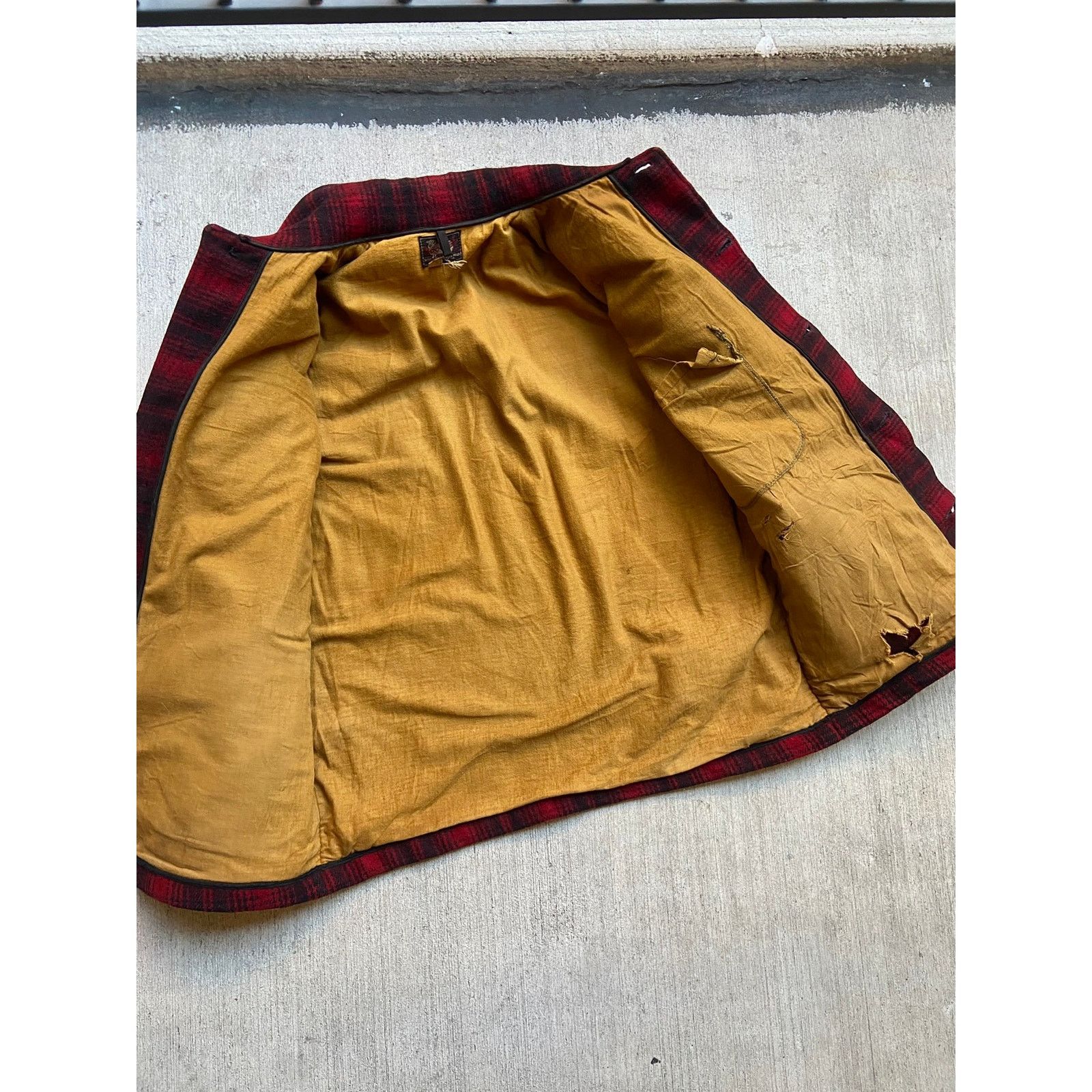 Vintage × Woolrich Woolen Mills Vintage 50s Woolrich Mackinaw Buffalo Plaid Wool Jacket Coat Size US M / EU 48-50 / 2 - 6 Thumbnail