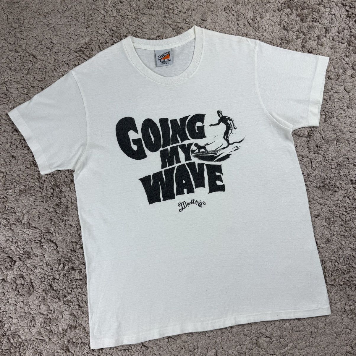 Japanese Brand Vintage Marbles & Co Japan Going My Wave T-shirt Size US L / EU 52-54 / 3 - 3 Thumbnail