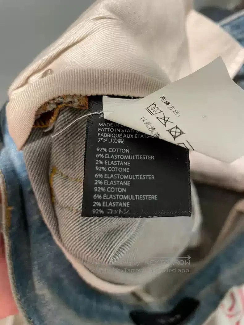 Amiri Amiri ripped jeans in yellow wash. Size US 29 - 5 Thumbnail